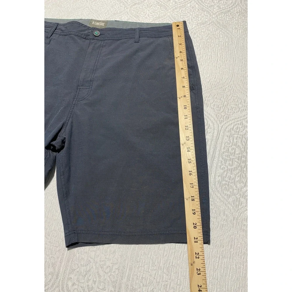 Linksoul Mens Boardwalker Golf Shorts Navy‎ Blue Size 38 LS6511 Hybrid Stretch
